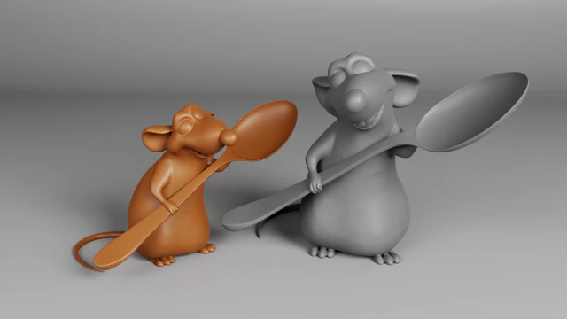 Rat 3D Print Model .c4d .max .obj .3ds .fbx .stl .blend 