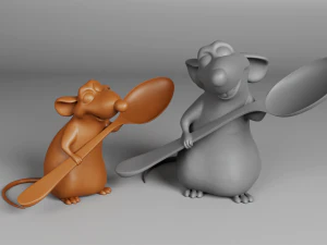 ねずみ 3Dプリントモデル