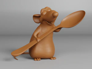 Rat 3D Print Model