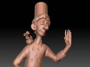 Ratatouille chef 3D Baskı Modeli