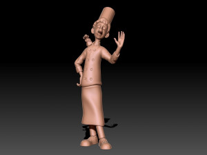 Ratatouille chef 3D Baskı Modeli