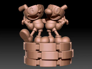 Il Mugman di Cuphead Modello di stampa 3D