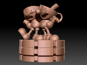 Cuphead Mugman Model do druku 3D