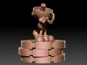 Mugman &agrave; t&ecirc;te de coupe Modèles 3D en vedette