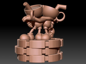Cuphead Mugman Model do druku 3D