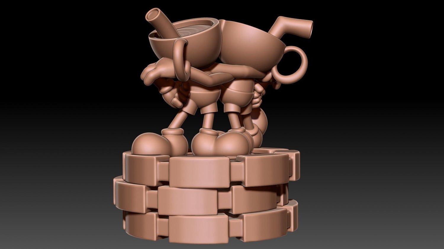 Cuphead Dice King and The Devil 3D Print Model in Figurines 3DExport