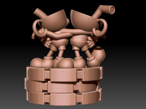 Cuphead Mugman Model do druku 3D
