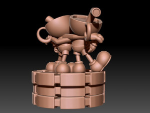 Cuphead Mugman Model do druku 3D