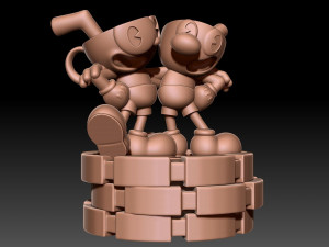 Cuphead Mugman Model do druku 3D