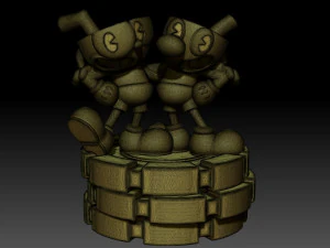 Mugman &agrave; t&ecirc;te de coupe Modèles 3D en vedette