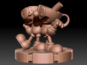 Cuphead 3D Print Model