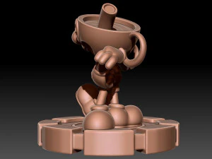 Cuphead 3D Print Model