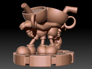 Cuphead 3D Print Model