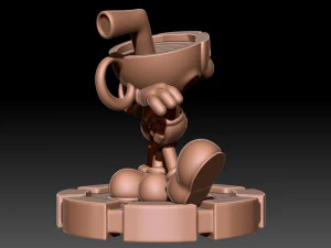 Cuphead 3D Print Model