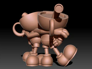 Cuphead Mugman 3D Print Model
