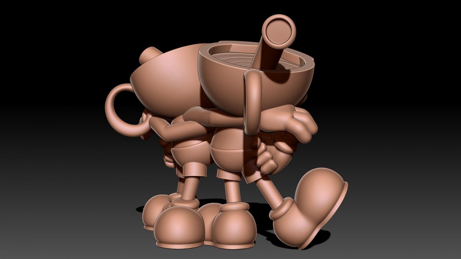 Cuphead Dice King and The Devil 3D Print Model in Figurines 3DExport