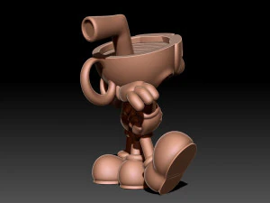 Cuphead Mugman 3D Print Model
