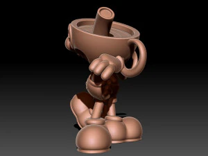 Cuphead Mugman 3D Print Model