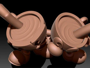 Cuphead Mugman 3D Print Model