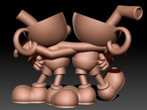 Cuphead Mugman Modello di stampa 3D
