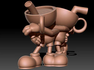 Cuphead Mugman 3D Print Model