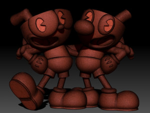 Cuphead Mugman Modello di stampa 3D