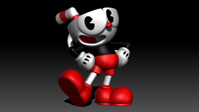 Cuphead Modèles 3D en vedette .c4d .max .obj .3ds .fbx .stl .blend 