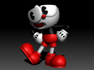 Cuphead Modèles 3D en vedette