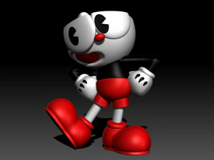 Cuphead 3D Print Model