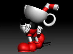 Cuphead 3D Print Model