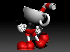 Cuphead 3D Print Model