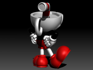 Cuphead Modèles 3D en vedette