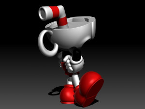Cuphead Modèles 3D en vedette