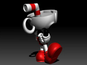 Cuphead 3D Print Model