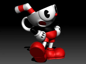 Cuphead 3D Print Model