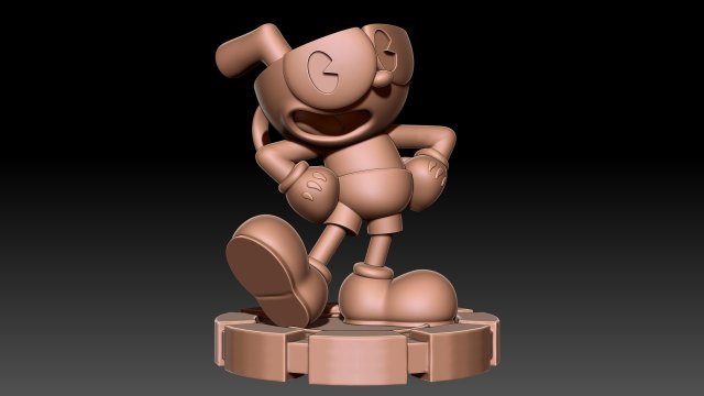 Cuphead 3D Print Model .c4d .max .obj .3ds .fbx .stl .blend 