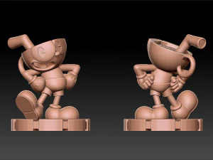 Cuphead 3D Print Model