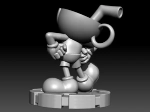 Cuphead 3D Print Model