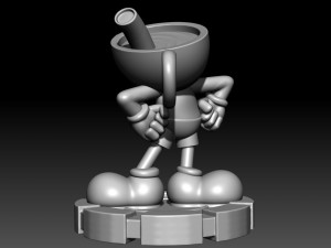 Mugman 3D-Druckmodell