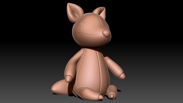 Fox Toy 3D प्रिंट मॉडल .c4d .max .obj .3ds .fbx .stl .blend 