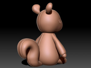 Squirrel 3d toy Modello di stampa 3D