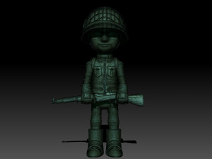 SOLDIER WWII USA 3D 프린트 모델