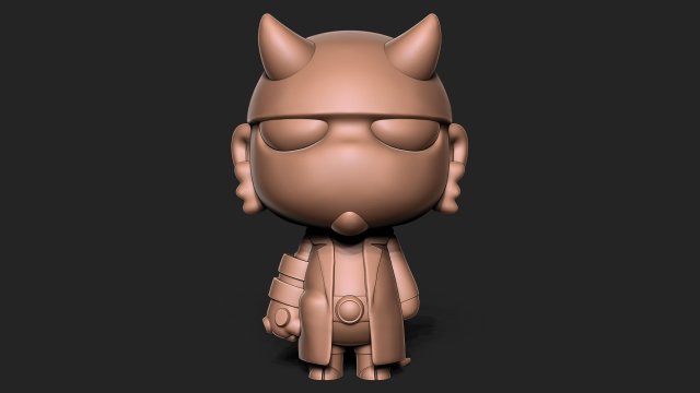 Hellboy 3d print model 3D Принт Модель .c4d .max .obj .3ds .fbx .stl .blend 