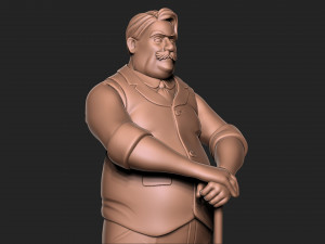 Old Man 3D Baskı Modeli