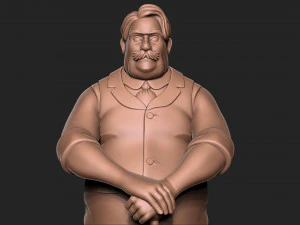 Old Man 3D Print Model