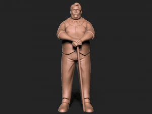 Old Man 3D Print Model