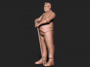 Old Man 3D Print Model