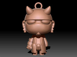 Portachiavi di Hellboy Modello di stampa 3D