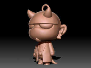 Hellboy keychain 3D-Druckmodell