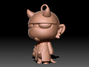 Hellboy keychain 3D Print Model